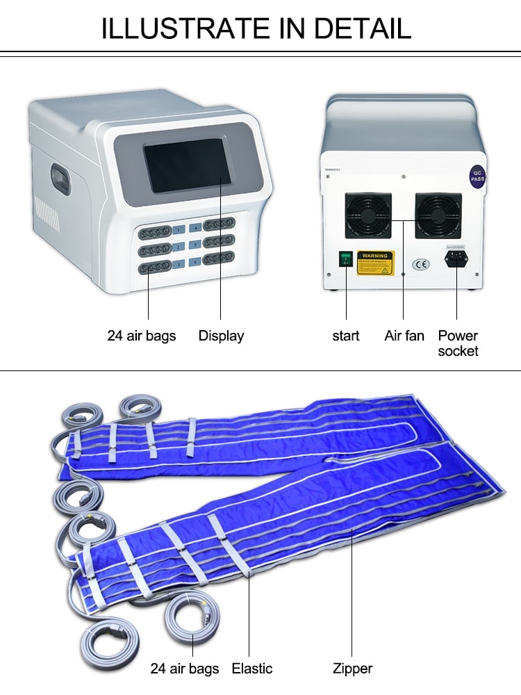 Traje Suna de Presoterapia con 24 Bolsas de Aire para Masaje Linfático