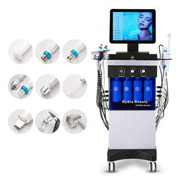 Multifunción 10 en 1 Diamond Peeling Hydra Facials Water Jet Aqua Facial Hydra Dermabrasion Beauty Machine