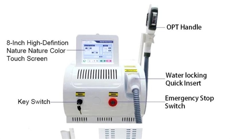 Máquina de depilación láser IPL OPT SHR