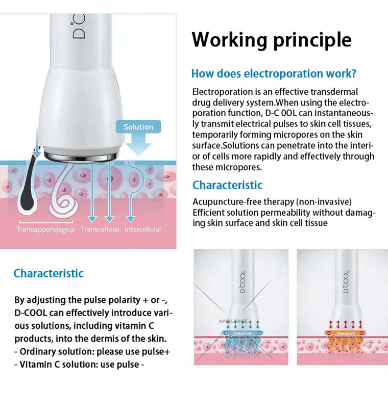 Máquina de belleza para enfriar la piel