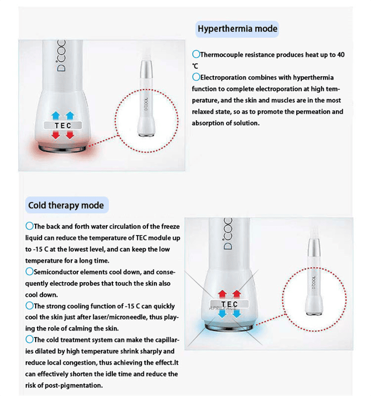 Máquina de belleza para enfriar la piel