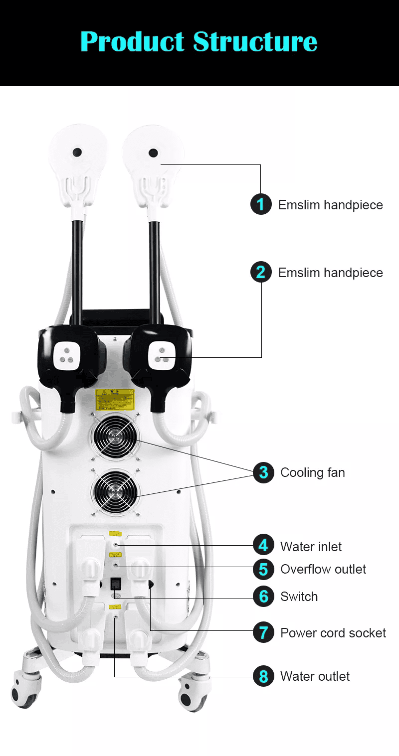 Máquina de adelgazamiento de entrenamiento muscular RF Emslim multifuncional