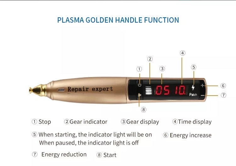 Máquinas de belleza láser de plasma facial para eliminación de manchas de acné portátiles 2 en 1