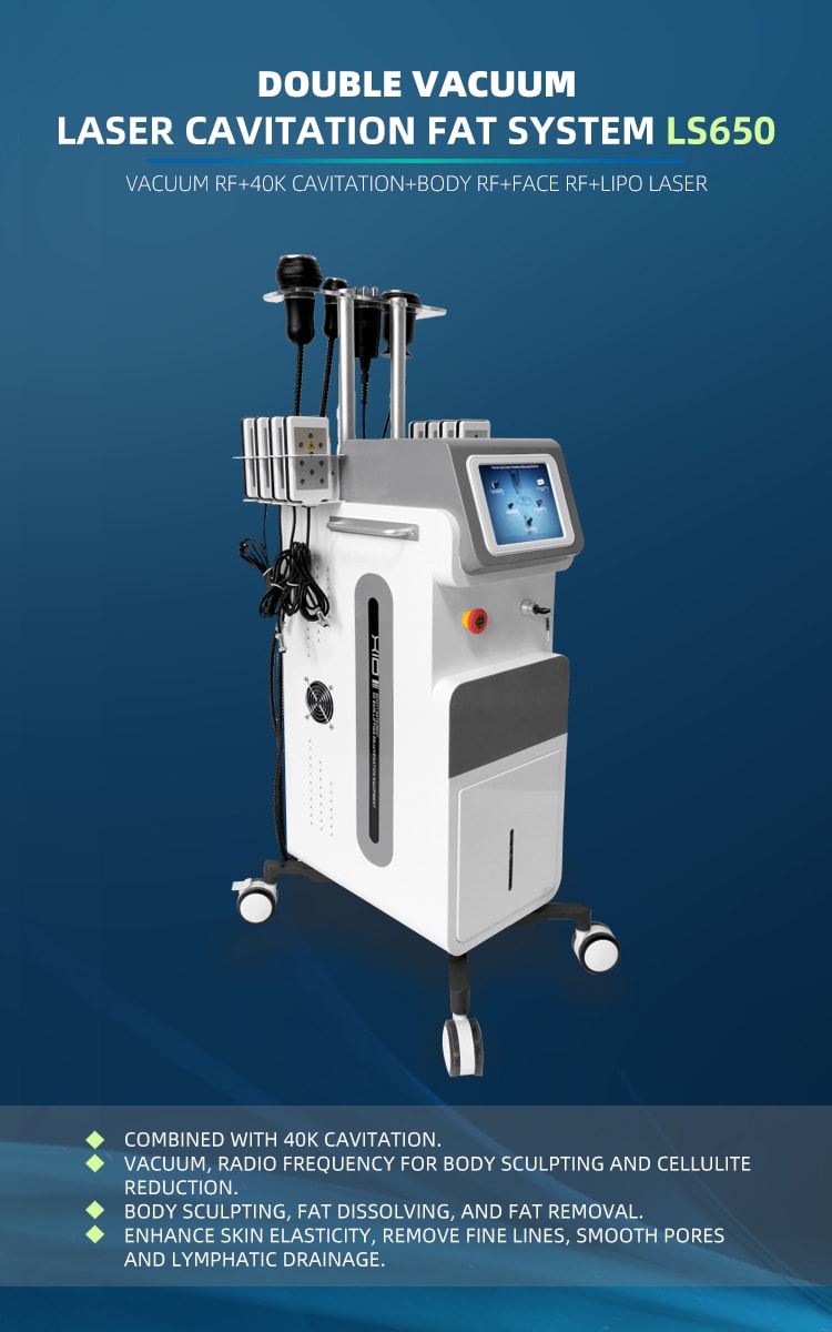 Máquina ultrasónica de la pérdida de peso de las almohadillas del laser de la radiofrecuencia del sistema de la cavitación del vacío